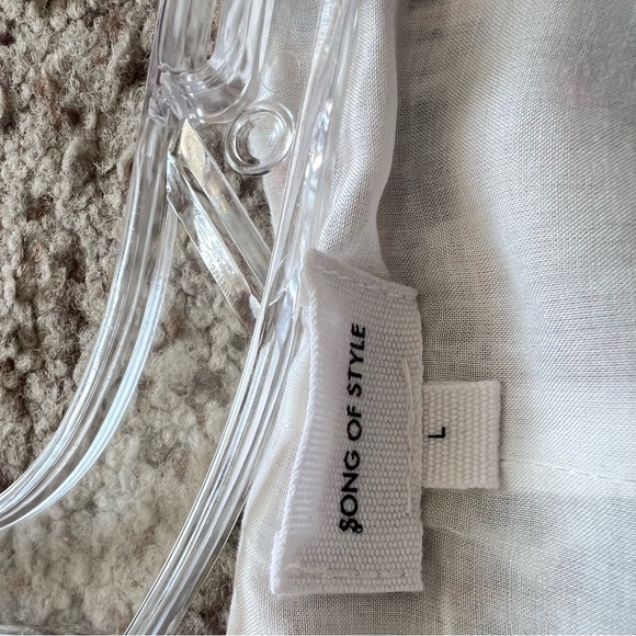 Revolve Song of Style Elma Jacket Tweed Blazer Aimee Rainbow Puff Shoulder Sz L - Picture 13 of 15